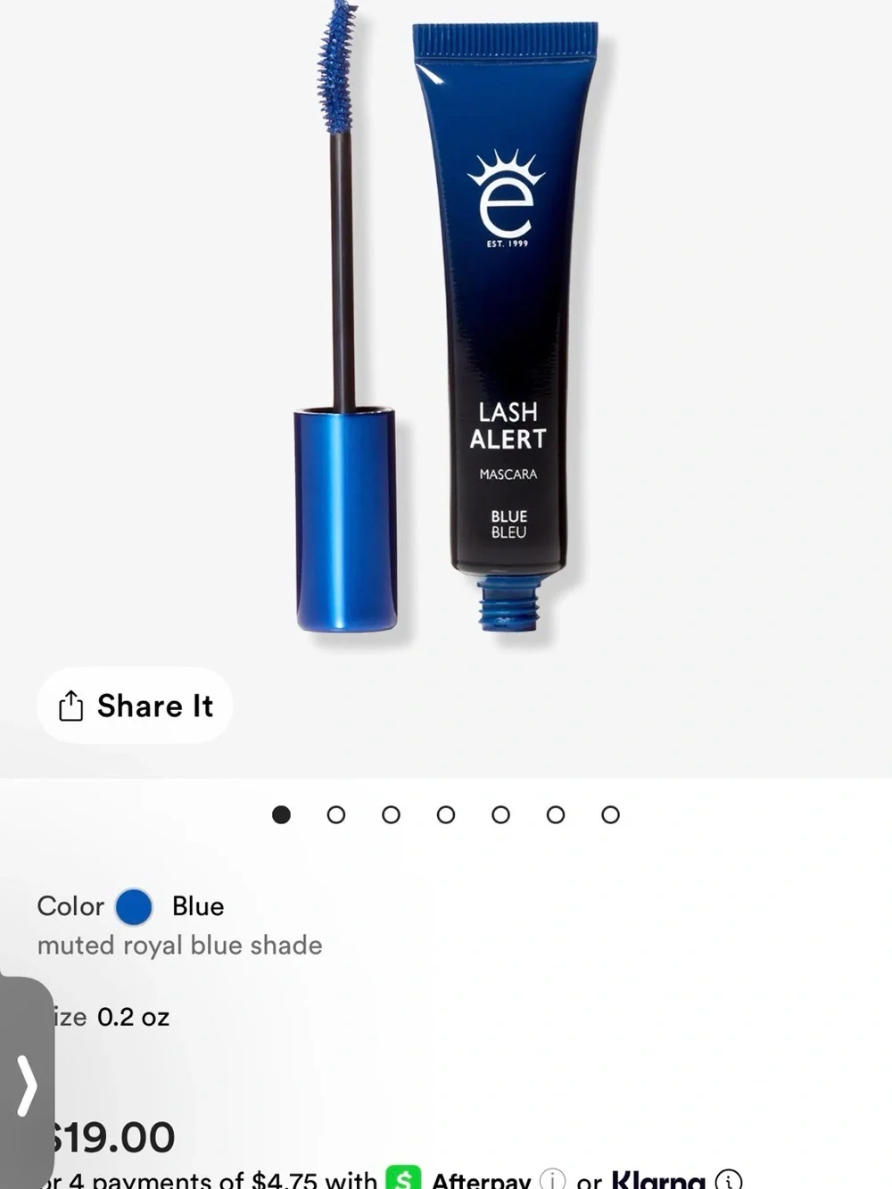 ⭐️NIB⭐️Eyeko~Lash Alert Mascara — Blue~Full Size